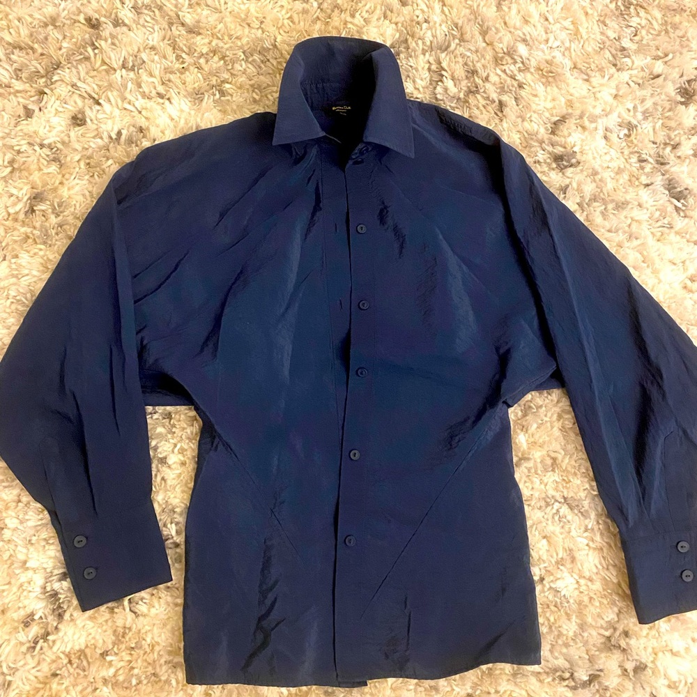 Female blouse, dark blue.